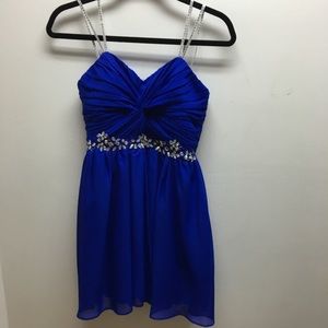 Royal Blue sequined dress