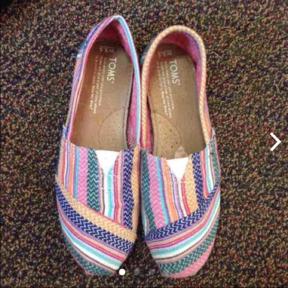 Toms rainbow cute flats