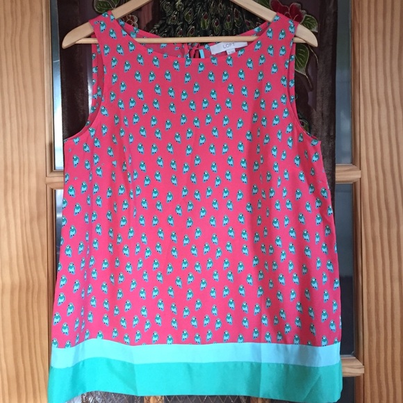 Adorable LOFT Silky Parrot Shirt