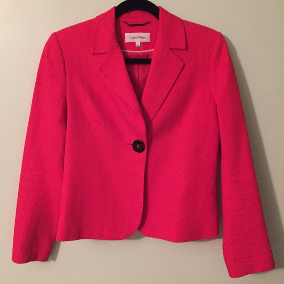 Vibrant Red Calvin Klein Blazer