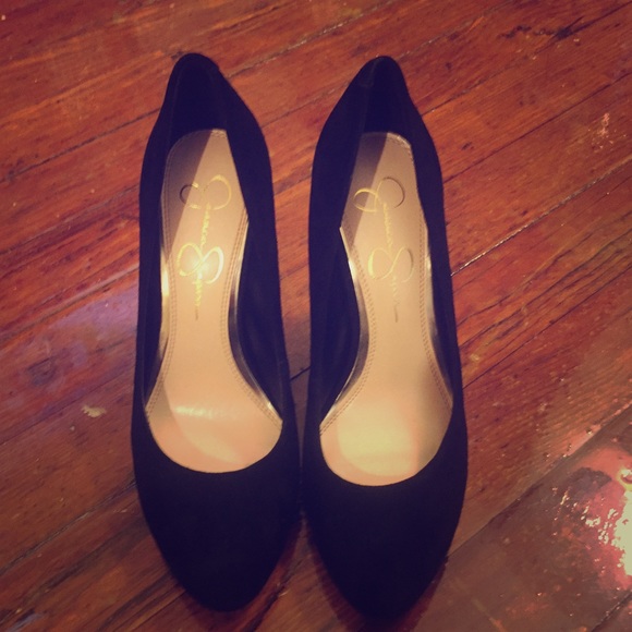 Jessica Simpson black heels worn once