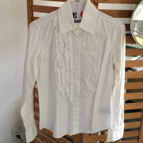 Burberry London white button down blouse