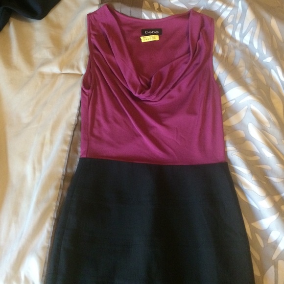 Sophisticated and sexy Bebe dress