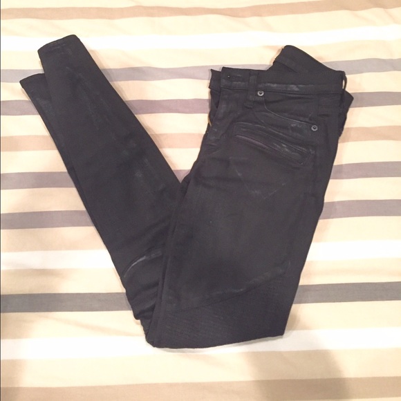 Hudson Moto black jeans