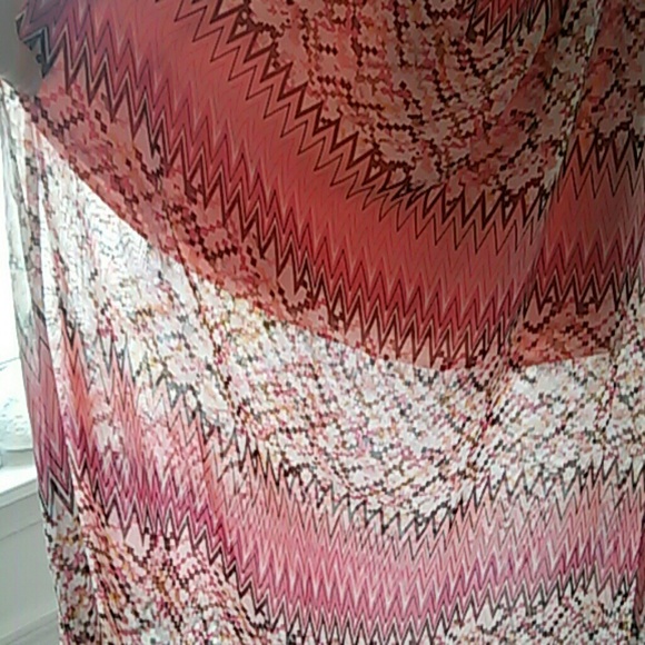 Nwot Pink, Ruffle, One Sleeve Maxi Dress, Sz S - Picture 4 of 4