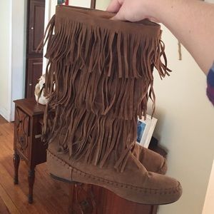 Brown Moccasin Boots