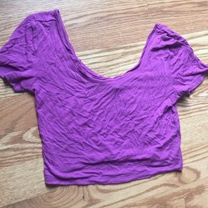 Purple crop top