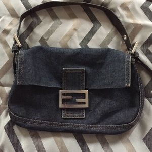 Authentic denim Fendi bag