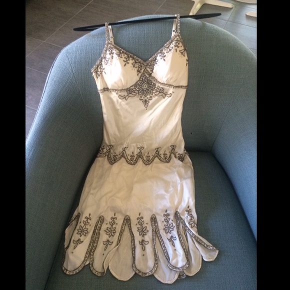 Sue Wong silk beaded dress