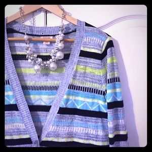 mossimo aztec print light-weight cardigan