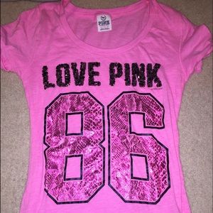 PINK XS super soft fitted t shirt