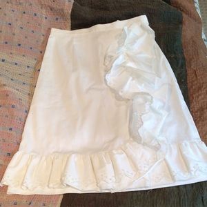 Red Valentino Ruffle Skirt