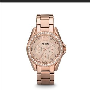 *RESERVED* rosegold Fossil watch (ES 2811)