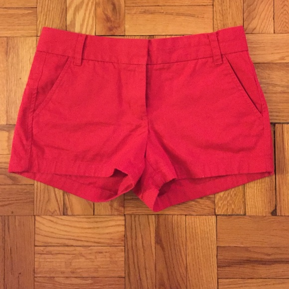J. Crew Chino Shorts - Red
