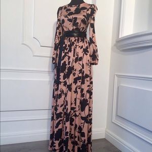 100% silk dress color of the powder