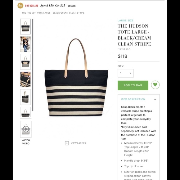 Stella & Dot Hudson tote