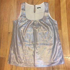 JCrew Shimmer tank - Silver