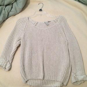 Off-White crop sleeved sweater