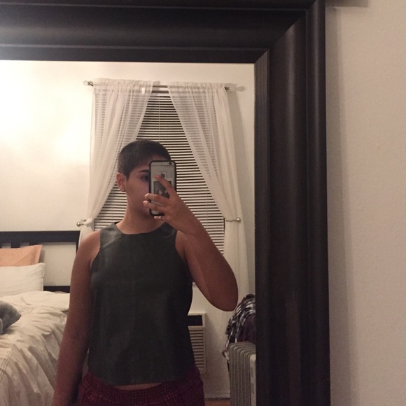 Zara pleather top - Picture 3 of 4