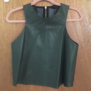Zara pleather top