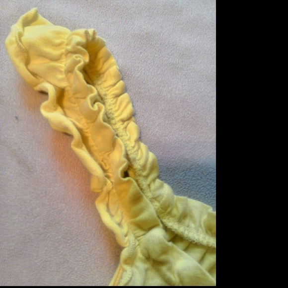 Bright Yellow Ruffle Tank - Picture 2 of 2