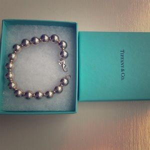 Tiffany & Co. Sterling silver bead bracelet.