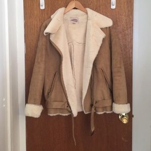 Forever 21 shearling Moto style jacket