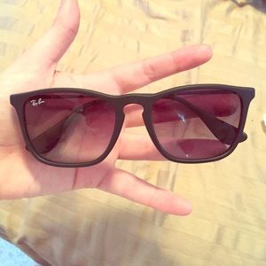 AUTHENTIC Ray Ban sunglasses with case - all black