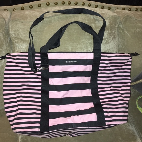 Victoria's Secret XL tote bag cross body strap