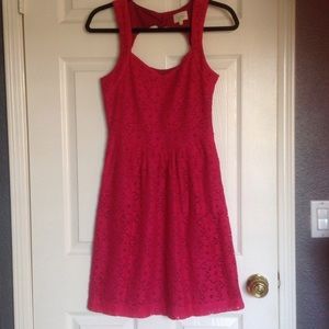 Anthropologie Deletta pinkish-red dress, Size XS