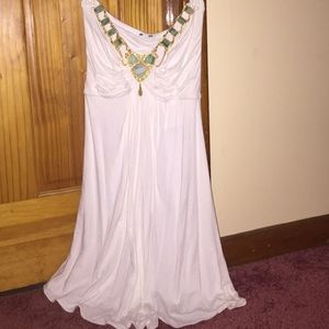 SKY White beaded mini!!