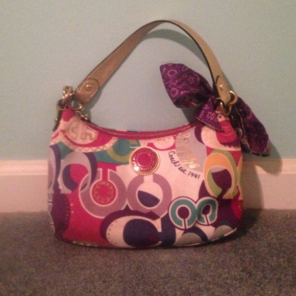 Multicolored authentic Coach purse!