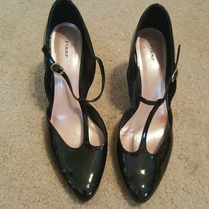 T-Strap pointy toe heels