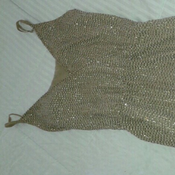ArynK Gold evening dress