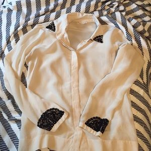 Gorgeous club Monaco silk blouse