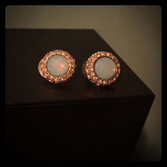 The Limited Jewelry - Blue and diamond studs