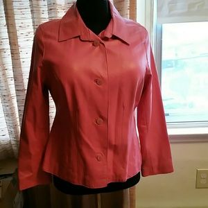 Leather blazer - never worn