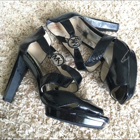 Michael Kors Patent Leather Heels, Size 8