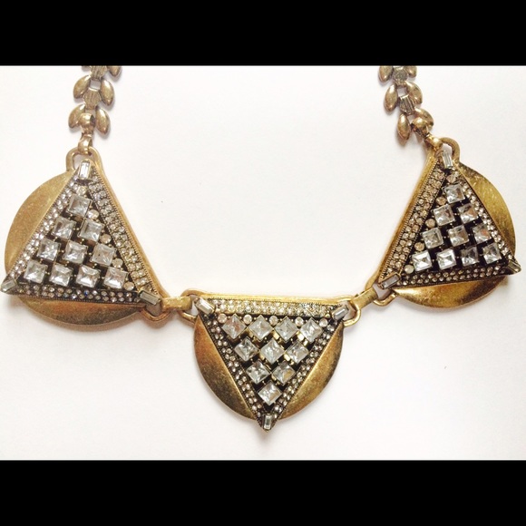 NWOT Vintage gold statement necklace - Picture 2 of 4