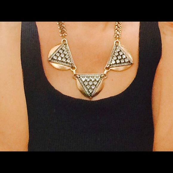 NWOT Vintage gold statement necklace - Picture 4 of 4
