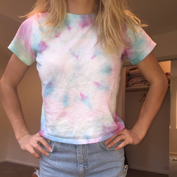 Homemade tie dye t shirt.