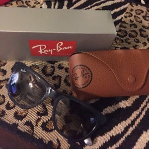 Ray Ban blue/gray authentic with case