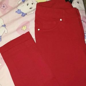 Red skinny Jeggings