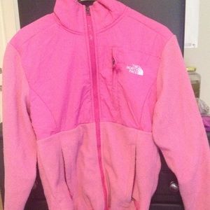 Warm pink north face jacket