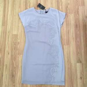 AX Armani exchange gray dress small embroidered
