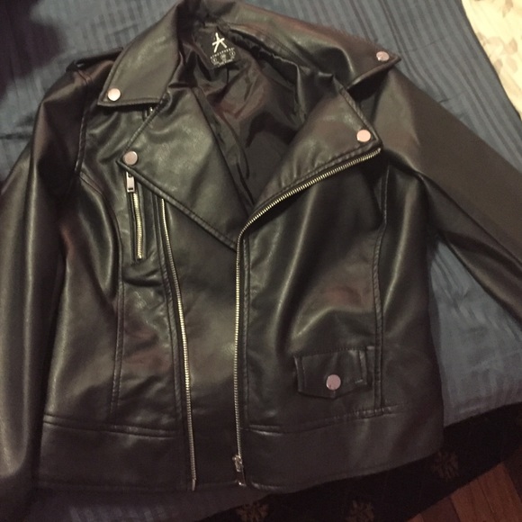 Black leather Moto Jacket