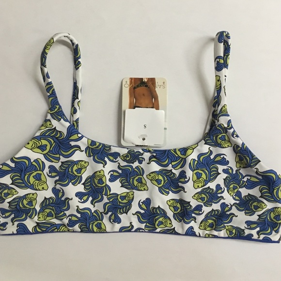 New San Lorenzo blue sports bra style bikini top