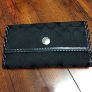 Black coach wallet