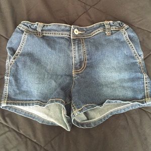 Faded Glory size 16 comfy jean shorts. Worn once.