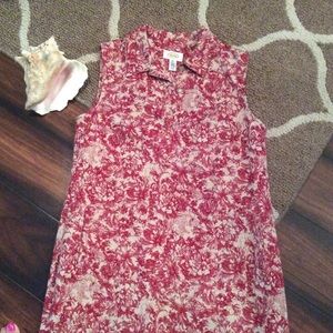 Burgundy Shirt Dress